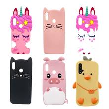 Funda de teléfono de silicona para Huawei P 30 Lite, carcasa trasera con dibujos de unicornio, gato, oso, para Huawei P30 Lite 2024 - compra barato