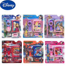 Disney Children Watch Stationary Set Cartoon Anime Figure Frozen Marvel Spiderman Cars Snow White Mickey Mouse Gifts Sets 2024 - buy cheap