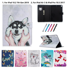 Painted Puppy Tablet Fundas For IPad Air 3 Cover 2019 Etui For IPad 10.5 Case Cat Coque For IPad 10.2 Caqa 10 2 7th Generation 2024 - buy cheap