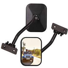 Espejos retrovisores de coche, accesorio para puerta lateral del pilar A, lente angular, punto ciego, para Jeep Wrangler TJ JK 1997-2018, 1 par 2024 - compra barato