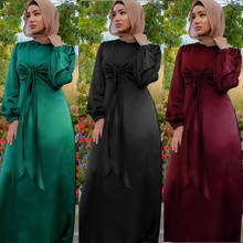 Ropa Étnica islámica, vestido Hijab musulmán de Turquía para mujer Abaya, vestidos de empalme con cordones, caftán de Ramadán, Kimono Dubái, túnica larga Jubah 2024 - compra barato