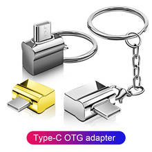 2 em 1 usb tipo c otg adaptador chaveiro portátil tipo-c para conversor usb para usb c pd carregador mouse teclado disco flash otg plug 2024 - compre barato