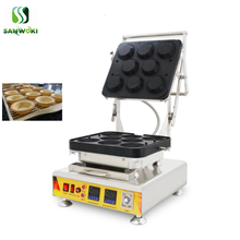 Round Tartlet Machine Electric Egg & Cheese tart shell maker 8pcs/mold egg tart making machine  tartlet cone making oven 2024 - buy cheap