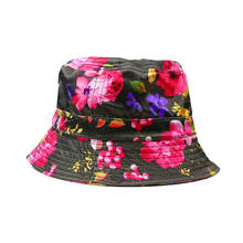 Sombrero de pescador plegable con estampado floral 3d para adultos, gorro de pescador informal de algodón, Hip hop, Panamá, Verano 2024 - compra barato