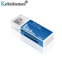 Kebidumei MINI USB 2,0 OTG Micro SD/SDXC TF кардридер адаптер для ПК ноутбука компьютера 2024 - купить недорого