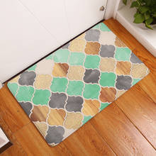 Nordic Style Entrance Doormat Geometric Pattern Kitchen Floor Carpet Non Slip Bathroom Mat Home Decoration Hallway Rug 2024 - buy cheap