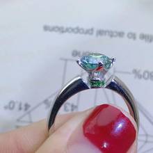 KJJEAXCMY fine jewelry Green Mosang Diamond 925 sterling silver new women ring support test luxury 2024 - buy cheap