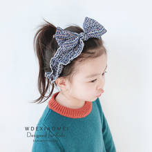 Toddler Infant Turban Bow Headbands Baby Girls Hairband Elastic Headband Cute Print Plicate Bowknot Kids Hair Band Accessories 2024 - buy cheap