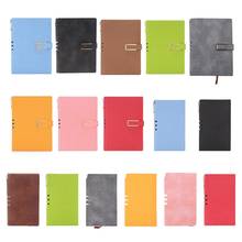 M0XB Vintage A5 A6 PU Leather Business Journal Notebook Lined Paper Diary Planner Notepad with Buckle Stationery School Supplies 2024 - buy cheap