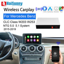 Беспроводной смарт-экран carplay для Mercedes CLC 200 W203 W253 поддержка смарт-зеркальной камеры обратного хода Android Авто навигация 2024 - купить недорого