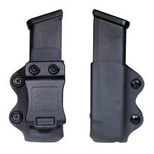 Iwb/owb arma coldre único caso revista mag bolsa se encaixa glock 17 19 26/23/27/31/32/33 m9 p226 usp 92f único iwb compartimento bolsa 2024 - compre barato