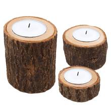 Christmas Metal Wooden Candlestick Candle Holder Round Candle Holder Table Desktop Decoration Plant Flower Plot 2021 New Party 2024 - buy cheap