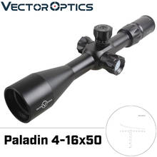 Векторная оптика Paladin 4-16x50 FFP Прицел дальномер баллистическая капля BDC освещенная сетка фокус 10Yds. 50BMG ударопрочность 2024 - купить недорого