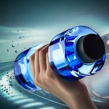 Sports Water Bottles Leakproof Portable Unbreakable Dumbbell Cup Plastic Bottle Shaker Cup No BPA Fitness Exercise For Unisex 2024 - buy cheap