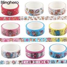 BH1114 Blinghero 15mmX5m Washi Tape Dog Cat Animal Masking Tape Decorative Adhesive Tape Sticker Scrapbooking DIY Stationery 2024 - buy cheap