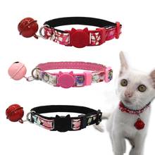 Adjustable Cat Collar With Bell Pet Collar For Cats Personalized Puppy Collars Leash Cat Collar Harness Kitten Pet Lead Supplies 2024 - buy cheap