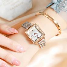 MEIBIN Square Rose Gold Women Watch Stainless Steel Diamond Japan Movement Luxury Brand Golden relogio feminino 2021 New Arriva 2024 - buy cheap