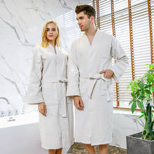 Five-star Hotel Bathrobe Women Cotton Bath Robe Summer Couples Robe Waffle Dressing Gown Bride Robes Plus Size Men Sleepwear 2024 - buy cheap