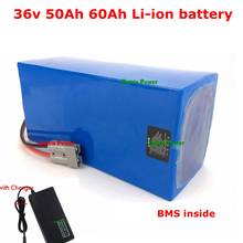 36v 50Ah 60Ah Li-ion lithium battery pack bateria de litio for 2000W electric engine scooter bike light solar + 10A charger 2024 - buy cheap