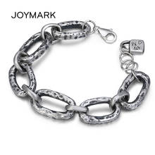 Fine Jewelry S990 Silver Bracelet Big Link Chain Solid Sterling Silver Bracelets For Women Vintage Thai Silver Bracelet TSB524 2024 - buy cheap