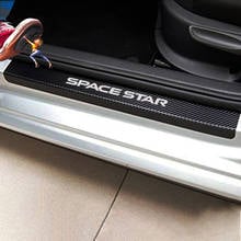 For Mitsubishi Space Star 4pcs Car Door Sill Protector Sticker Carbon Fiber Vinyl Sticker Car Accessories 2024 - buy cheap