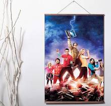 More Style Choose The Big Bang Theory TV Series Art Print canvas Poster Canvas Scroll Painting with wood 2024 - buy cheap