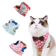 Cute Pet Cat Bow Chest Strap Breathable Pet Vest Small Medium Dog Breathable Chest Strap Comfortable Traction Rope Pet Supplies 2024 - buy cheap