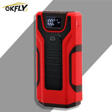 GKFLY 16000 мАч пусковое устройство стартера автомобиля портативный автомобильный аккумулятор бустер банк питания Автомобильное зарядное устройство кабель стартера 2022 - купить недорого
