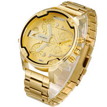 Cagarny Brand Luxury Watches Men Sport Quartz Clock Waterproof Gold Steel Army Military Business Wrist Watch Relogio Masculino 2024 - buy cheap