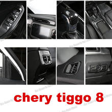 Panel de engranaje Interior de fibra de carbono para coche, marco de ventilación, ventana, adornos para Chery Tiggo 8, 2018, 2019, 2020, 2021, accesorios, Lsrtw2017 2024 - compra barato