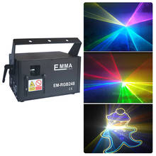 3-ваттный RGB анимационный аналоговый лазерный светильник вой модуль/DMX, лазерный ILDA/диско-свет/лазерный проектор для сцены 2024 - купить недорого