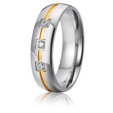 100pcs Alliances woman wedding band finger rings women 6mm Anniversary jewelry love female ring 2024 - buy cheap