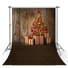 Avezano Christmas Backdrops Tree Winter Bell Gift Wooden Floor Board Decor Banner Photography Background Photo Studio Photozone 2024 - buy cheap