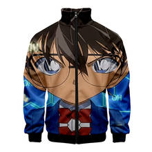 Stand Collar Zipper Jacket Men Women Casual Harajuku Sweatshirt Jackets Tops 2020 New Detective Conan 3d Ainme TV Long Sleeve 2024 - buy cheap
