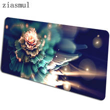 Tapetes artísticos com flores 900x400x4mm., mousepad de teclado grande neon para jogos e caderno pastel. acessórios para jogos. 2024 - compre barato