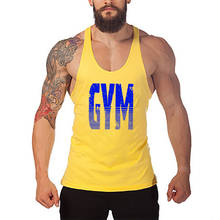 Brand Bodybuilding and Fitness Clothing Cotton sleeveless shirts tank top men Stringer Singlets mens Y back workout gym vest 2024 - buy cheap