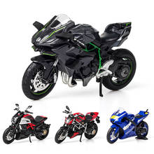 Yamaha-modelo de motocicleta de carreras H2, coche de juguete de aleación, gran Diablo, fundido a presión, amortiguador, 1/12 2024 - compra barato