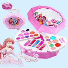 Disney-Set de maquillaje de princesa frozen para niñas, caja de cosméticos de seguridad no tóxica, juguete de belleza, Blancanieves 2024 - compra barato