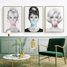 Pintura de diamantes 5D DIY, retrato de Audrey Hepburn, Burbuja, Mosaico de diamantes Brigitte Bardot y Marilyn Monroe, Kits de punto de cruz, decoración 2024 - compra barato