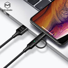 MCDODO 2in1 Type-C USB Cable For iPhone XS MAX XR X 8 7 Plus Fast Charger Type C Cord QC 4.0 Quick Charge For Samsung S10 Huawei 2024 - buy cheap