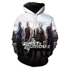 New Movie Fast & Furious Hoodies Streetwear Pullover Sweatshirt Men Women Fashion Autumn winter Hip Hop Hoodie Pullover Tops 2024 - buy cheap