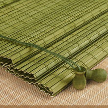 Модные затеняющие бамбуковые шторы, затеняющие шторы из натурального бамбука, затеняющие бамбуковые шторы для балкона, эркера, чайного дома 2024 - купить недорого