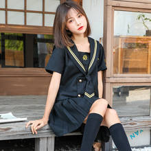 Uniforme Escolar de estilo japonés JK para chica, conjunto de Falda plisada de Anime Kawaii, hermana suave, traje de marinero, vestido de estudiante coreano 2024 - compra barato