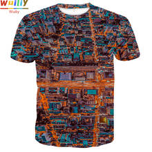 Motherboard T-shirt For Men Summer Processor Graphic  3D Print Tees Sport T Shirt 2021 New Tops 2024 - buy cheap