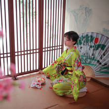 Estilo japonês moda quimono tendências para as mulheres sexy vestido de noite cosplay bordado floral impressão longa robe asiático yukata haori 2024 - compre barato