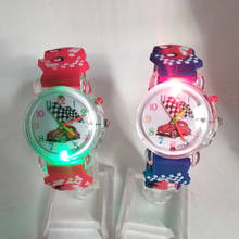 LED Flash Glow Color Light Source 3D Car Children Watches Child Electronic Watch for Boys Girls Kids Birthday Gift Student Clock 2024 - buy cheap
