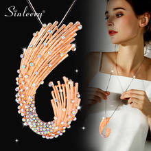 SINLEERY High Quality Crystal Long Snake Chain Necklace Sweater Patry Necklace Female Pendant Necklace Wholesale Sales MY469 SSO 2024 - buy cheap