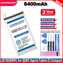 LOSONCOER 6400mAh LIS1569ERPC Battery For Sony Xperia Tablet Z3 Compact SGP611 SGP612 SGP621 Battery 2024 - buy cheap