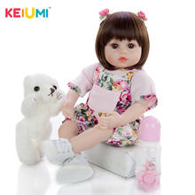 Keiumi-boneca realista para bebês, boneca realista, 48cm, material macio em vinil, para meninas e recém-nascidos 2024 - compre barato