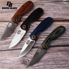 6.1 Inch 55-56HRC Knife Pocket Tactical Folding Blade Survival Hunting Camping Pocket Knife with Wooden Handle 5 Colors 2024 - buy cheap